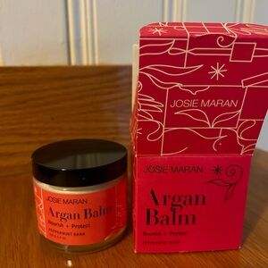 NIB Josie Maran Argan Balm Nourish & Protect Peppermint Bark scent 3.5 ounce